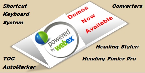 WebEx Demos Available
